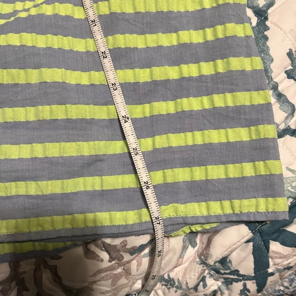 Anthropologie Corey Lynn Calter dress Sz small runs big green grey off shoulder - Picture 7 of 13